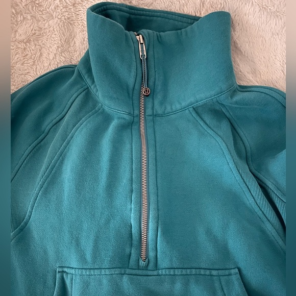Lululemon Scuba Oversized Funnel Neck SZ XS/S OCEA Oceanic Blue - Picture 2 of 5